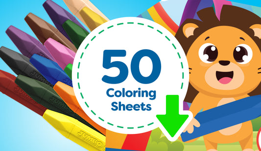 50 Crayon Coloring Sheets