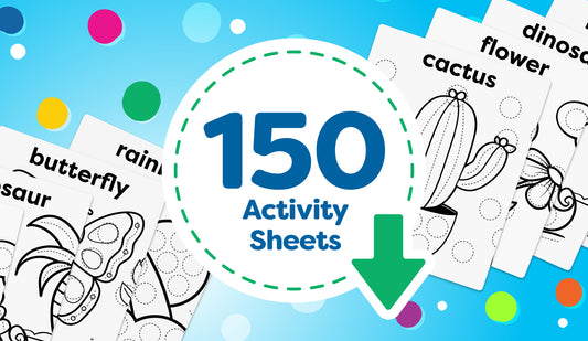 150 Dot Marker Activity Sheets