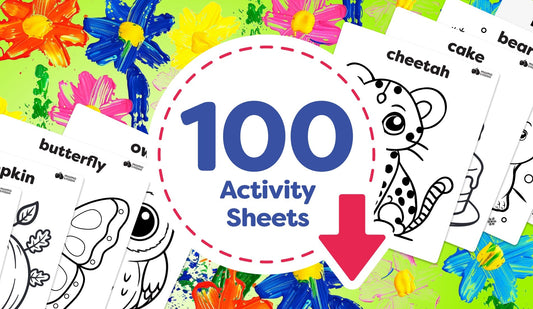 100 Finger Paint Sheets