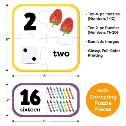 Counting Puzzle Cards - 26 Pieces