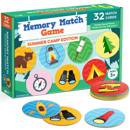 Summer Camp Matching Memory Game - 32 Pieces