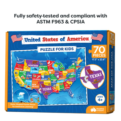 United States Map Puzzle - 70 Pieces