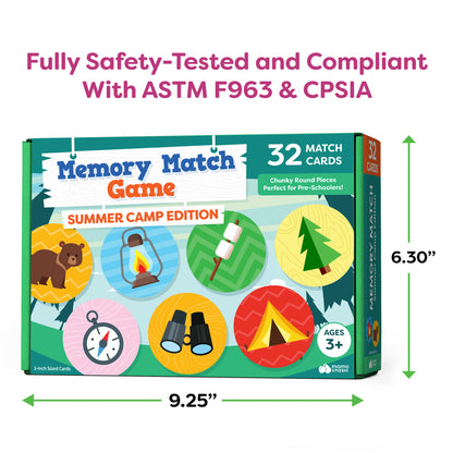 Summer Camp Matching Memory Game - 32 Pieces