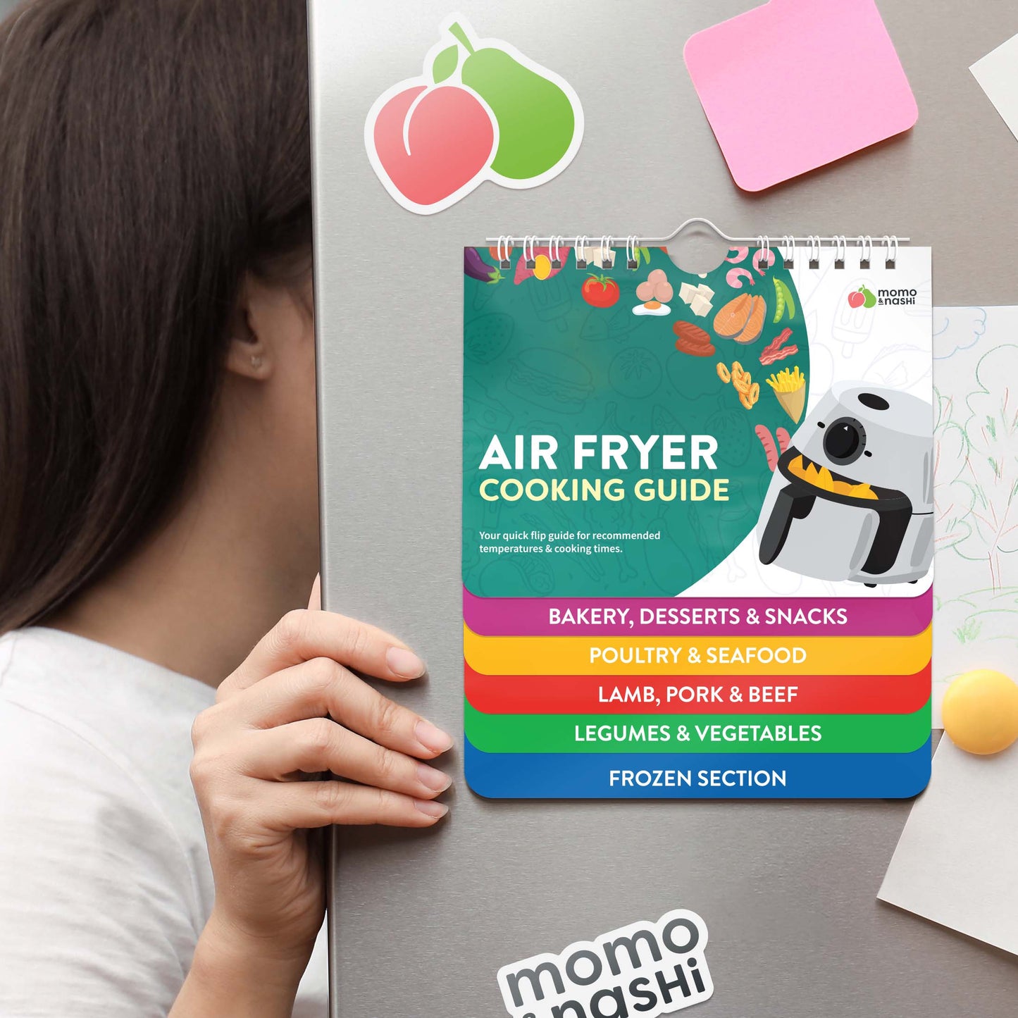 Air Fryer Cheat Sheet Magnet - Flip Book