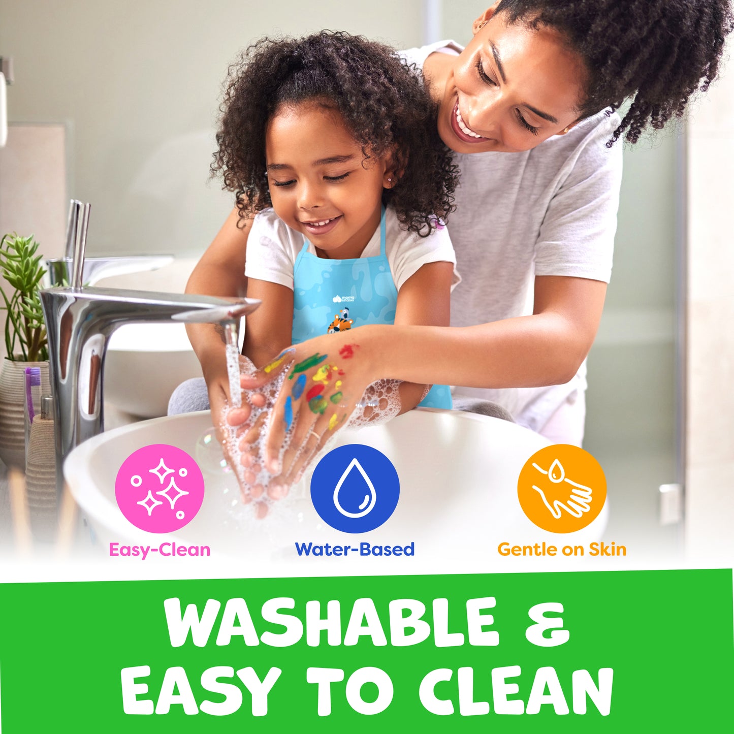 Washable Finger Paints for Kids - 12 Colors