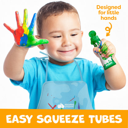Washable Finger Paints for Kids - 12 Colors