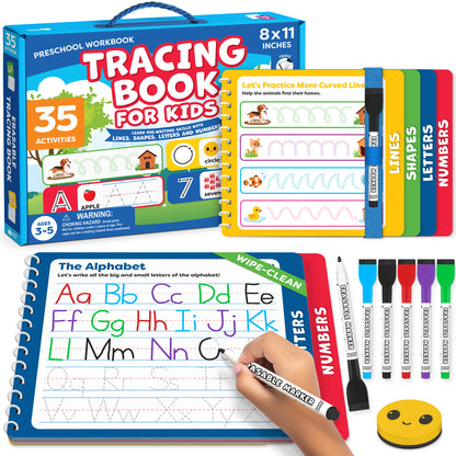 Tracing book for Kids Ages 3-5
