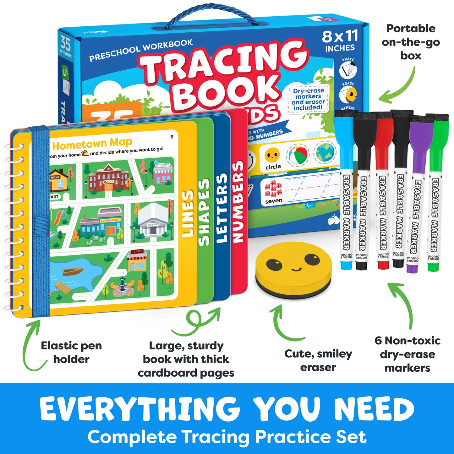 Tracing book for Kids Ages 3-5