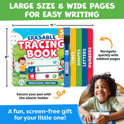 Tracing book for Kids Ages 3-5