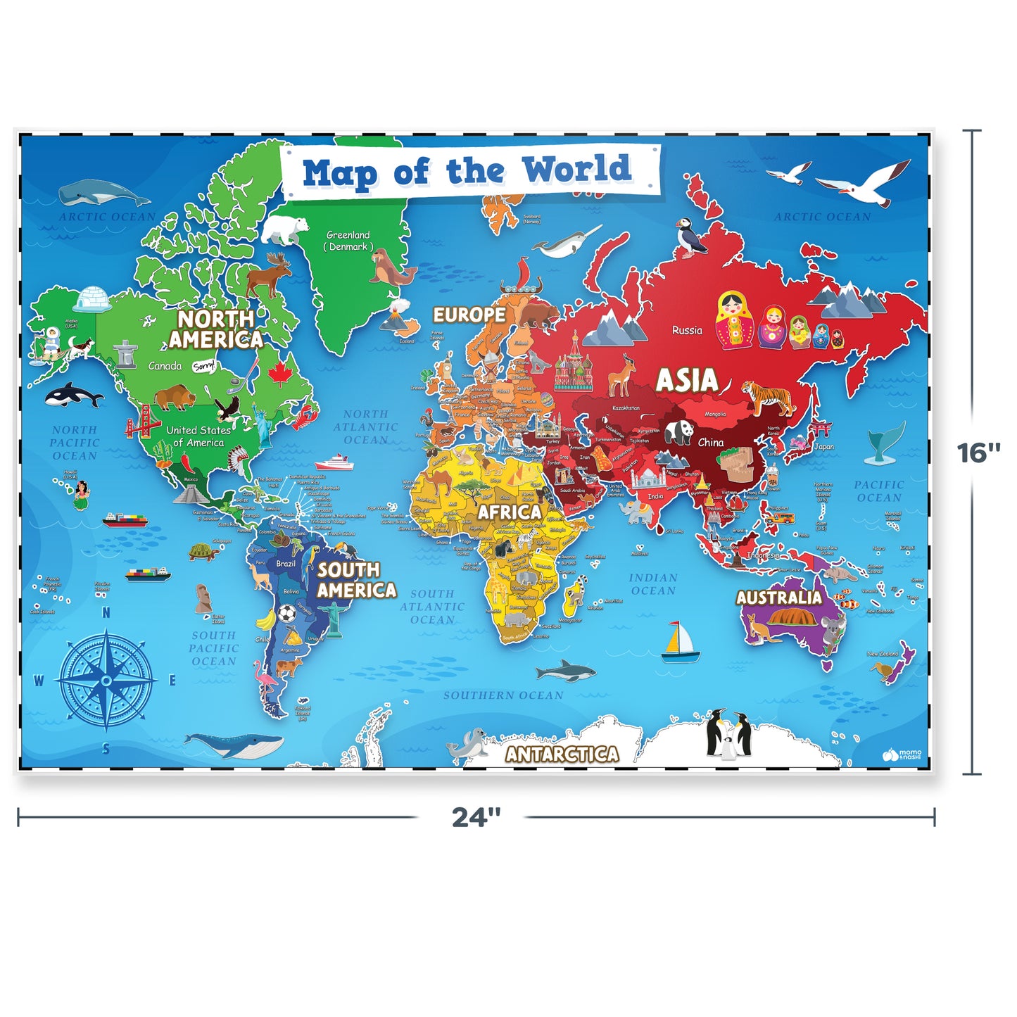 USA and World Map Posters